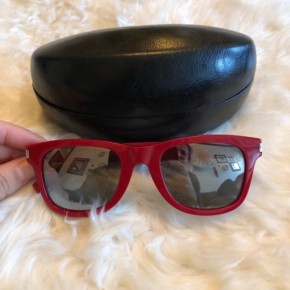 Saint Laurent Red Mirrored SL51 Sunglasses